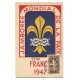BOY SCOUTS FRANCIA 1947 TARJETA MAXIMUM NUMERADA SCOUT